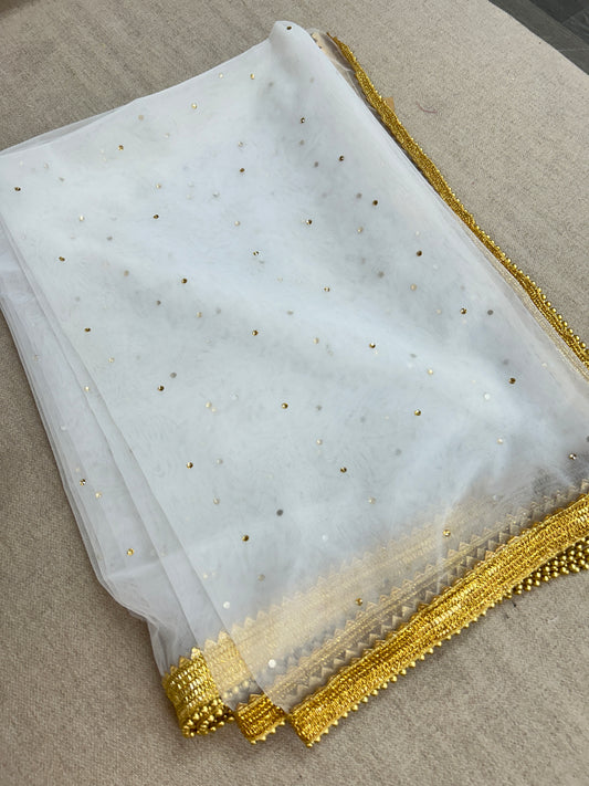 White net dupatta