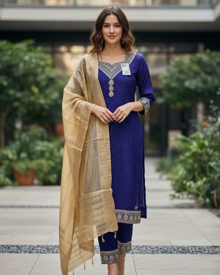 Silk salwar suit