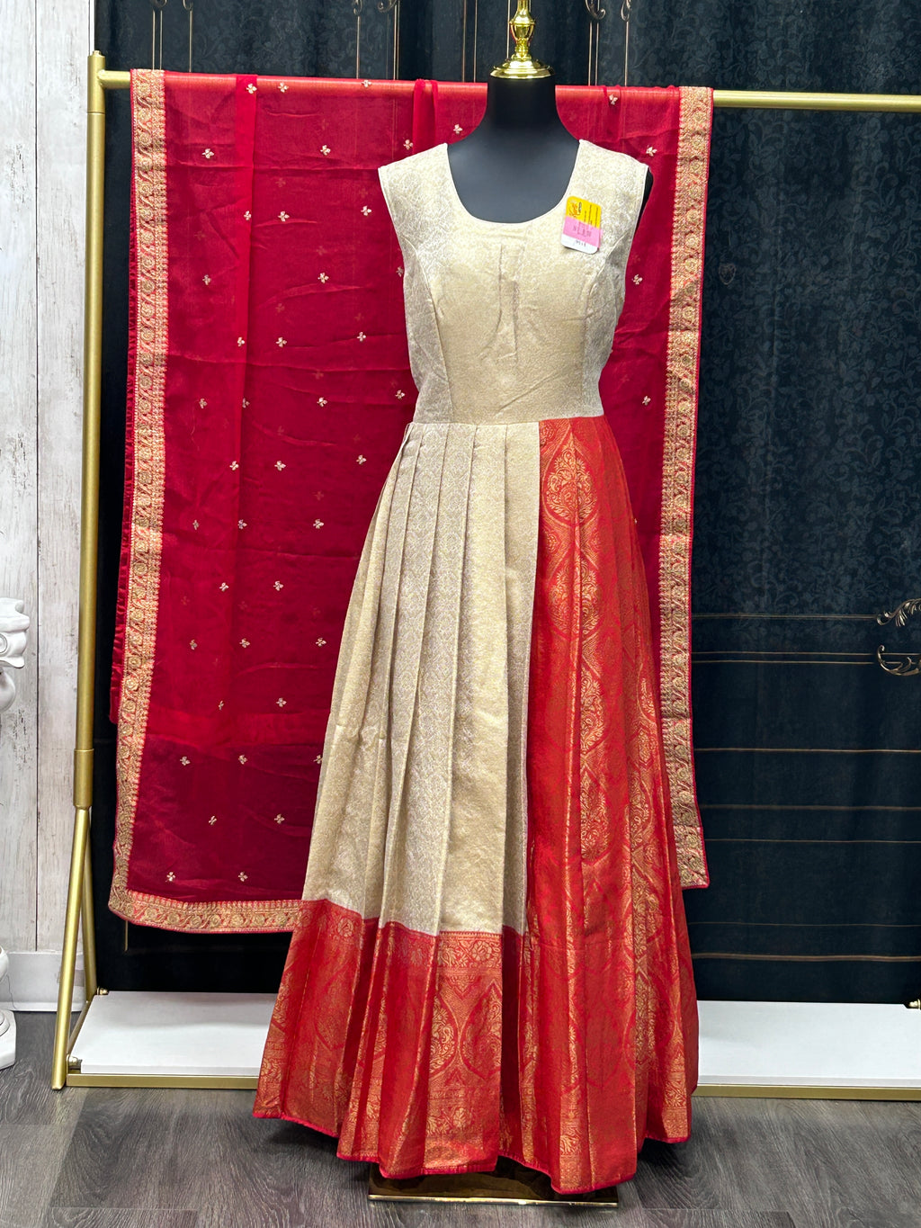 Kanjivaram silk long gown