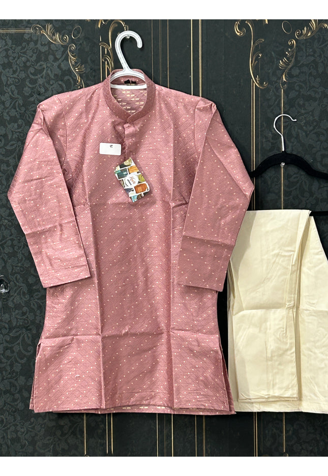 Silk cotton kurta for boys - Kurti Connection USA