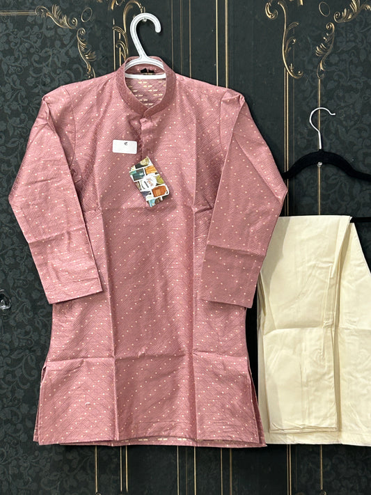 Silk cotton kurta for boys