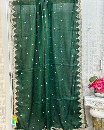 Jari work dupatta