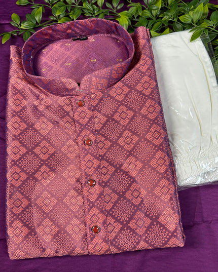 Onion pink kurta set - Kurti Connection USA