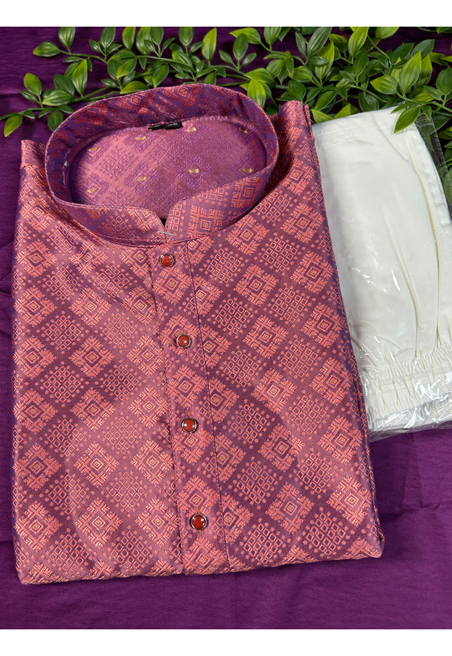 Onion pink kurta set - Kurti Connection USA