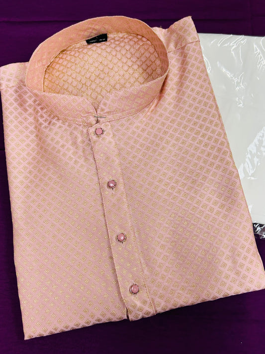 Light peach kurta pajama set