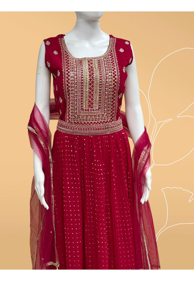 Party wear long dress - Kurti Connection USA