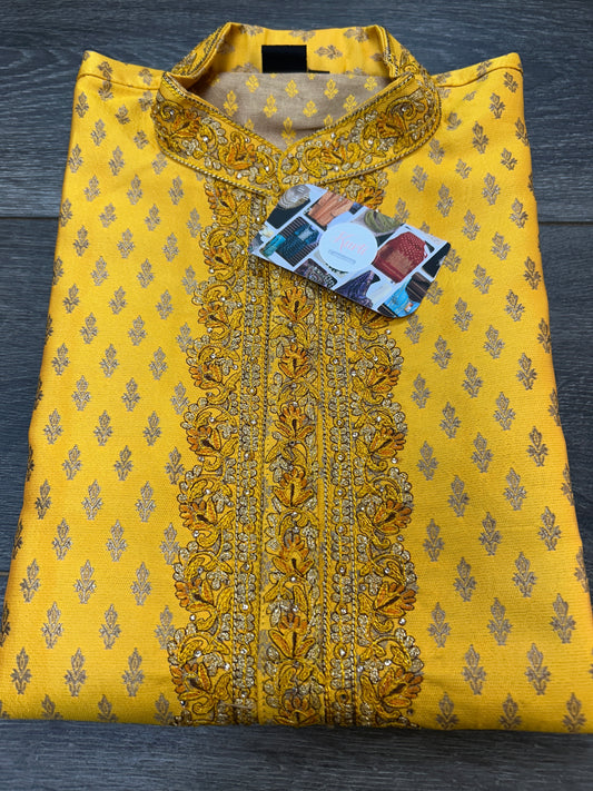 Cotton silk short kurta