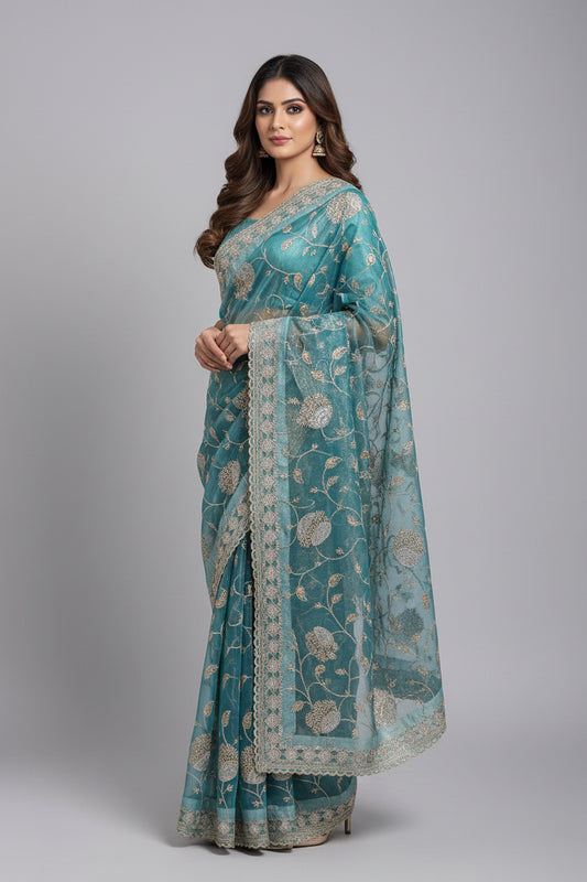 Tissue silk saree