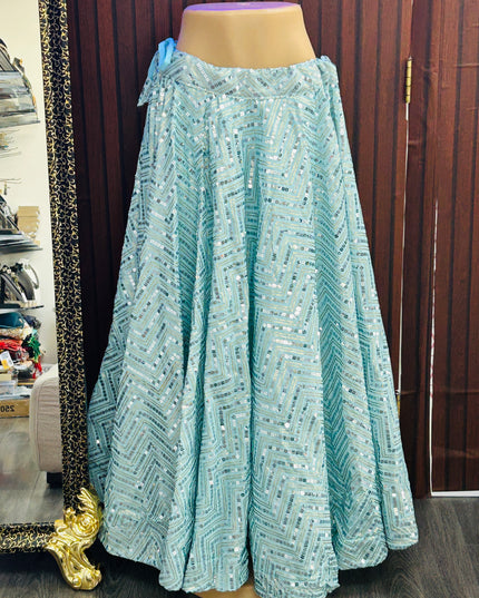 Sequin lehenga Skirt - Kurti Connection USA