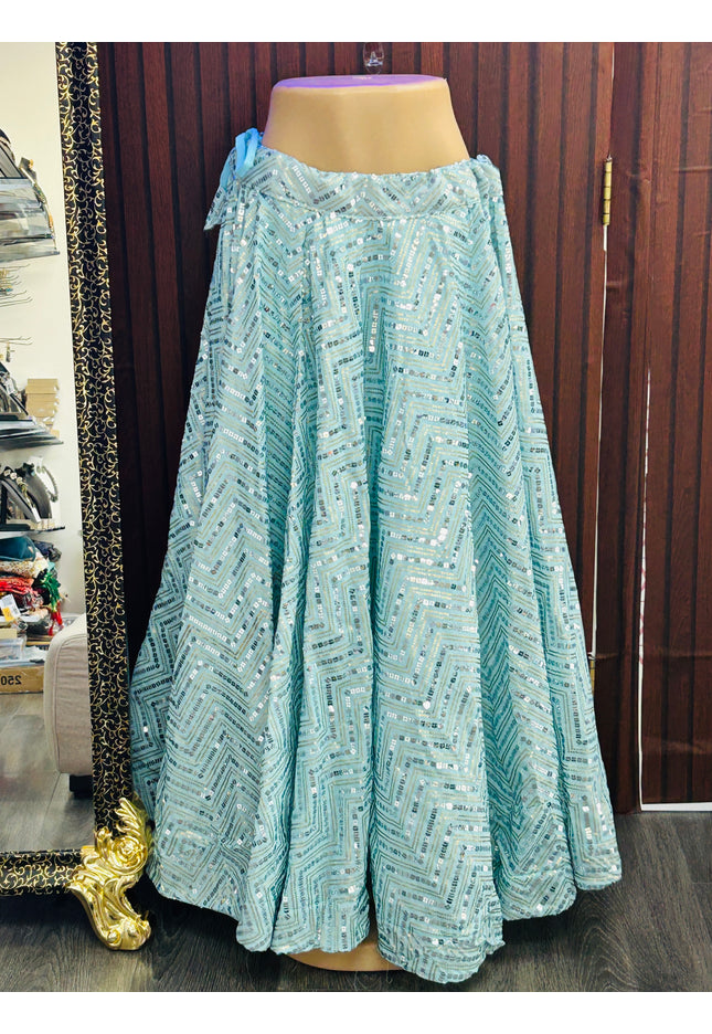 Sequin lehenga Skirt - Kurti Connection USA