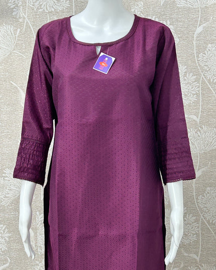 Purple kurti - Kurti Connection USA
