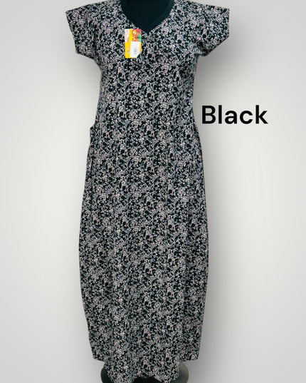 Black nighty - Kurti Connection USA