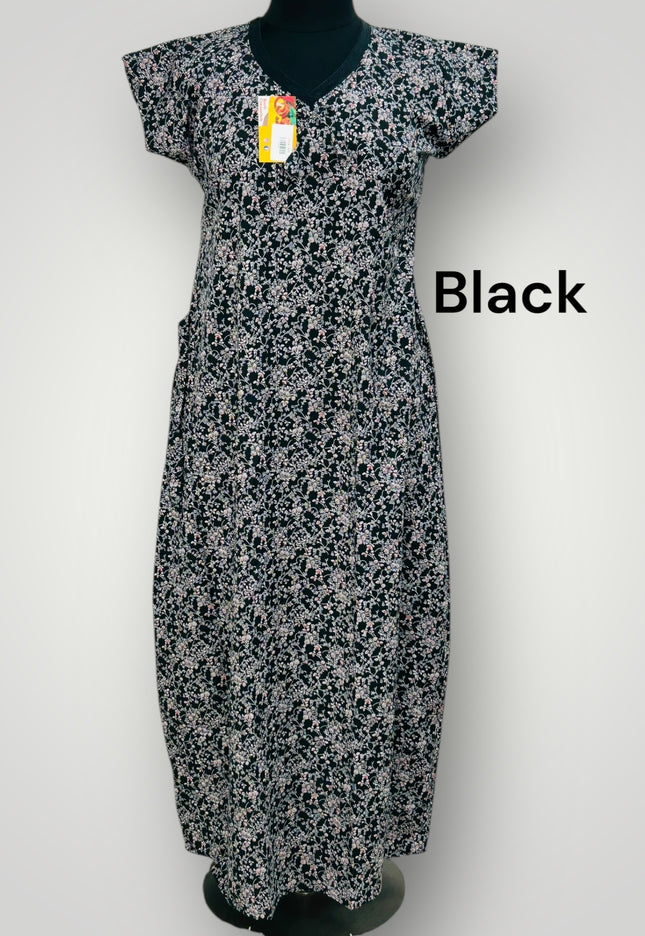 Black nighty - Kurti Connection USA