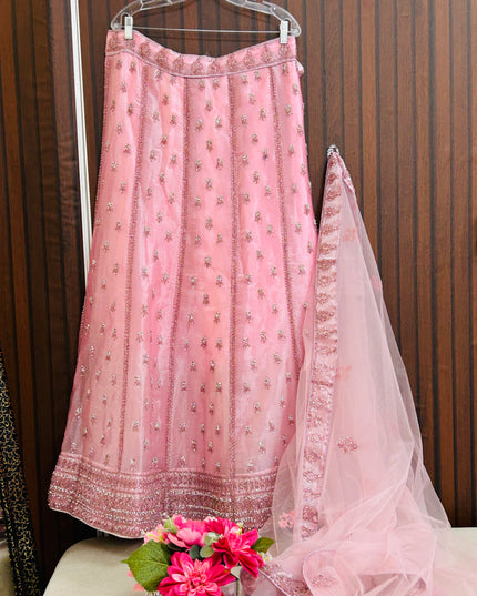 Heavy wedding wear lehenga with dupatta - Kurti Connection USA