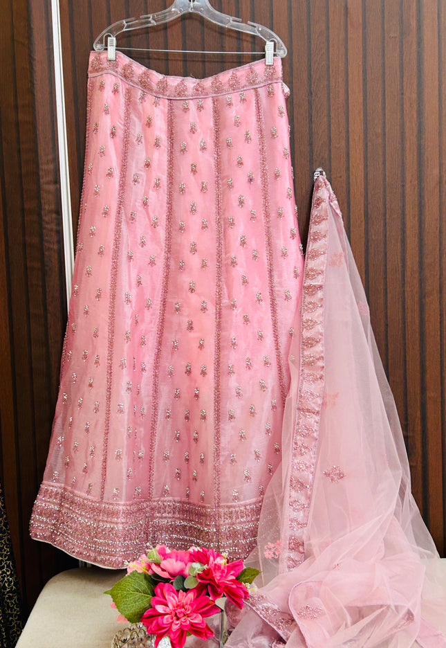 Heavy wedding wear lehenga with dupatta - Kurti Connection USA
