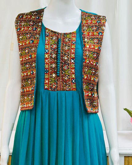 Silk long kurti