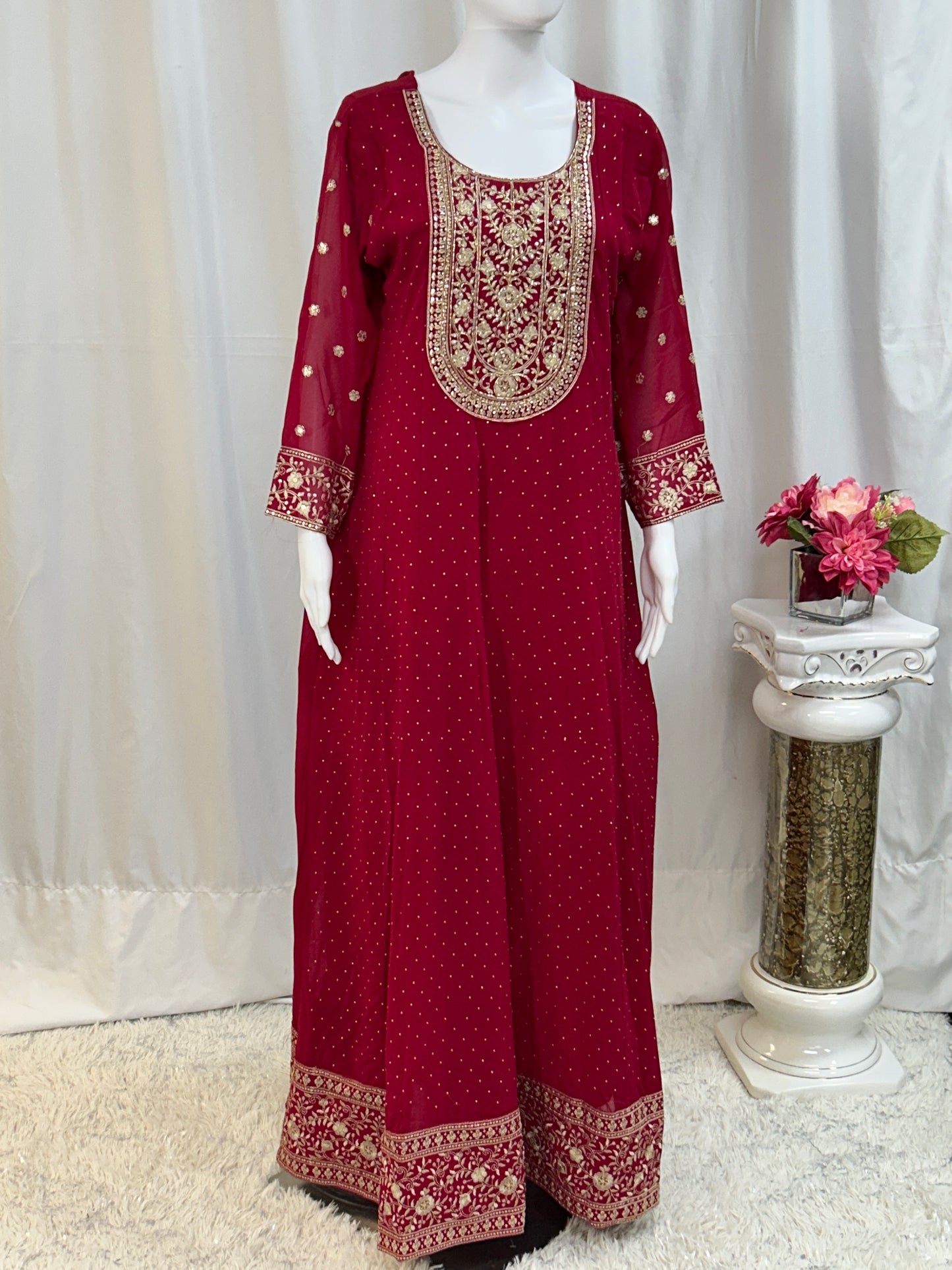 Georgette long gown