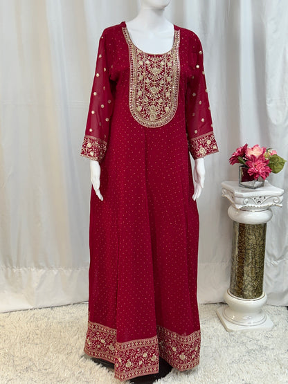Georgette long gown