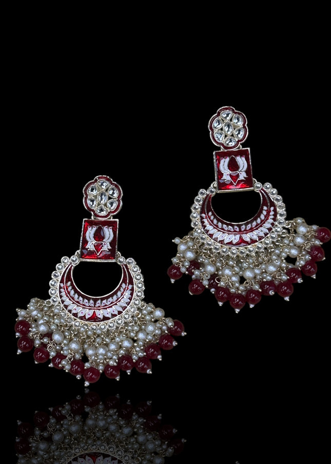 chandbali earrings - Kurti Connection USA