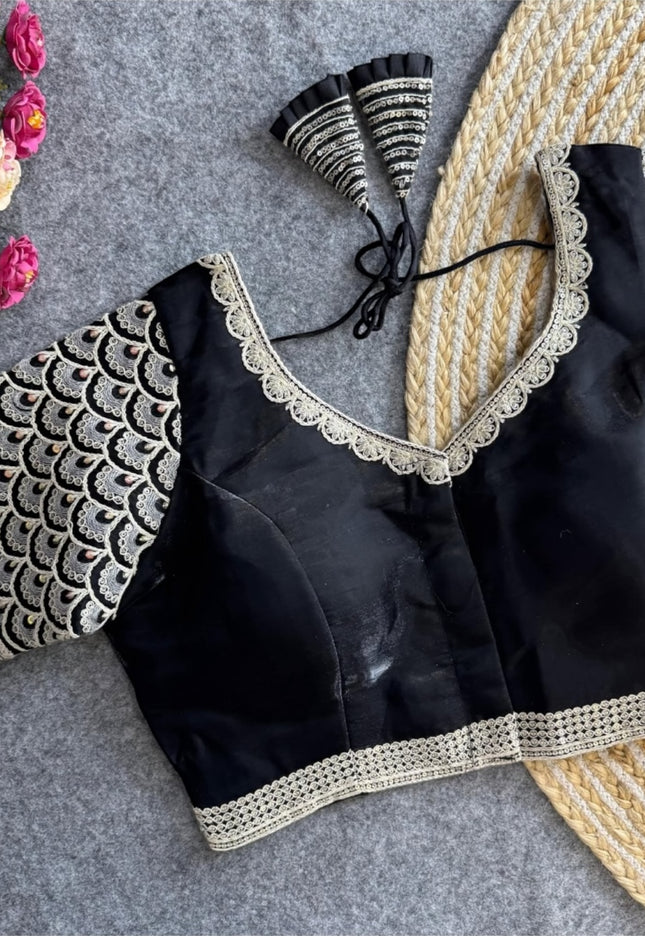 Satin silk blouses - Kurti Connection USA