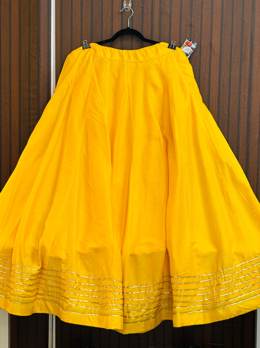 Cotton silk lehenga