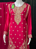 Chinon silk sharara suit - Kurti Connection USA