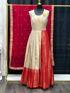 Kanjivaram silk long gown