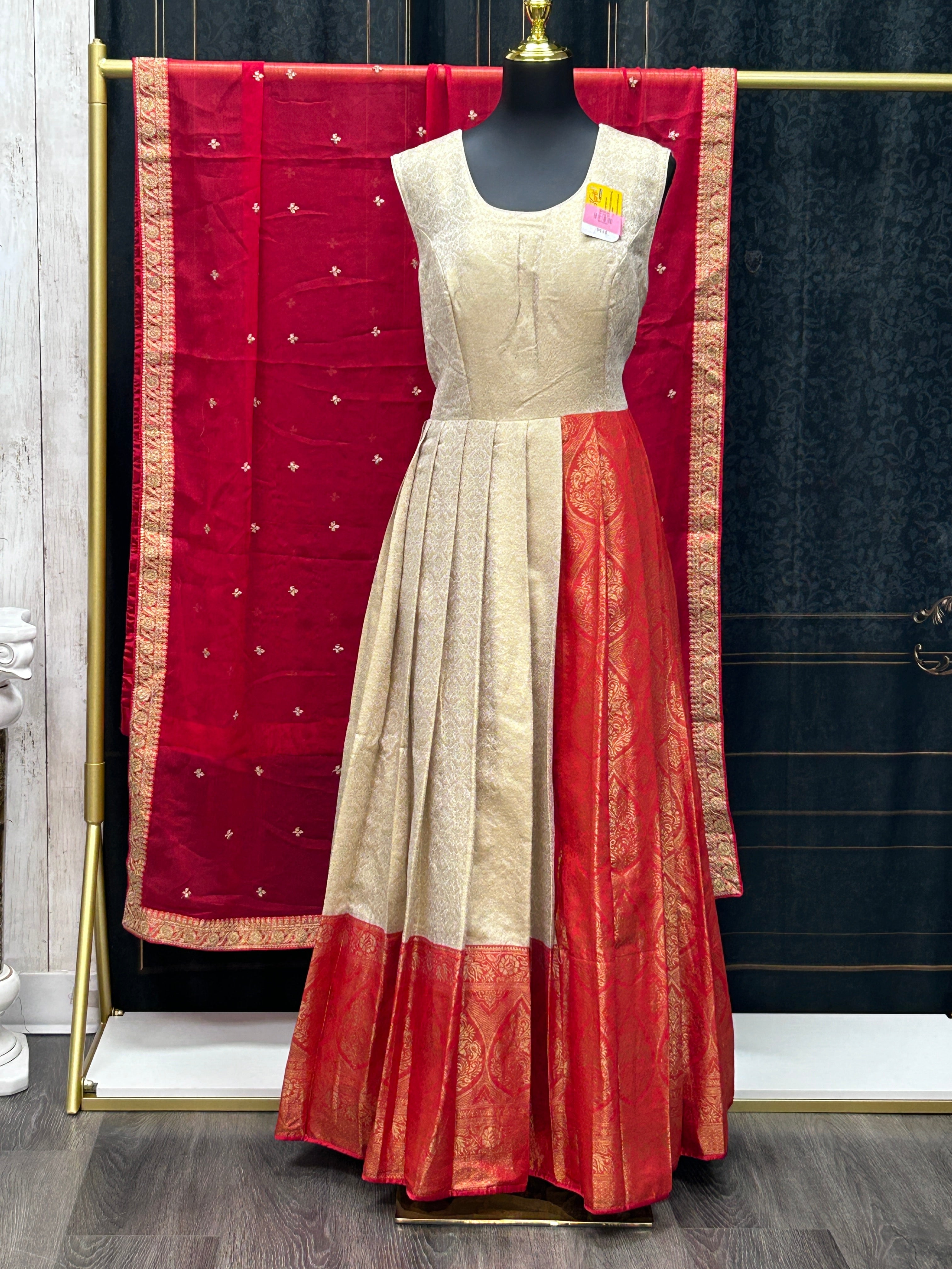 Kanjivaram silk long gown