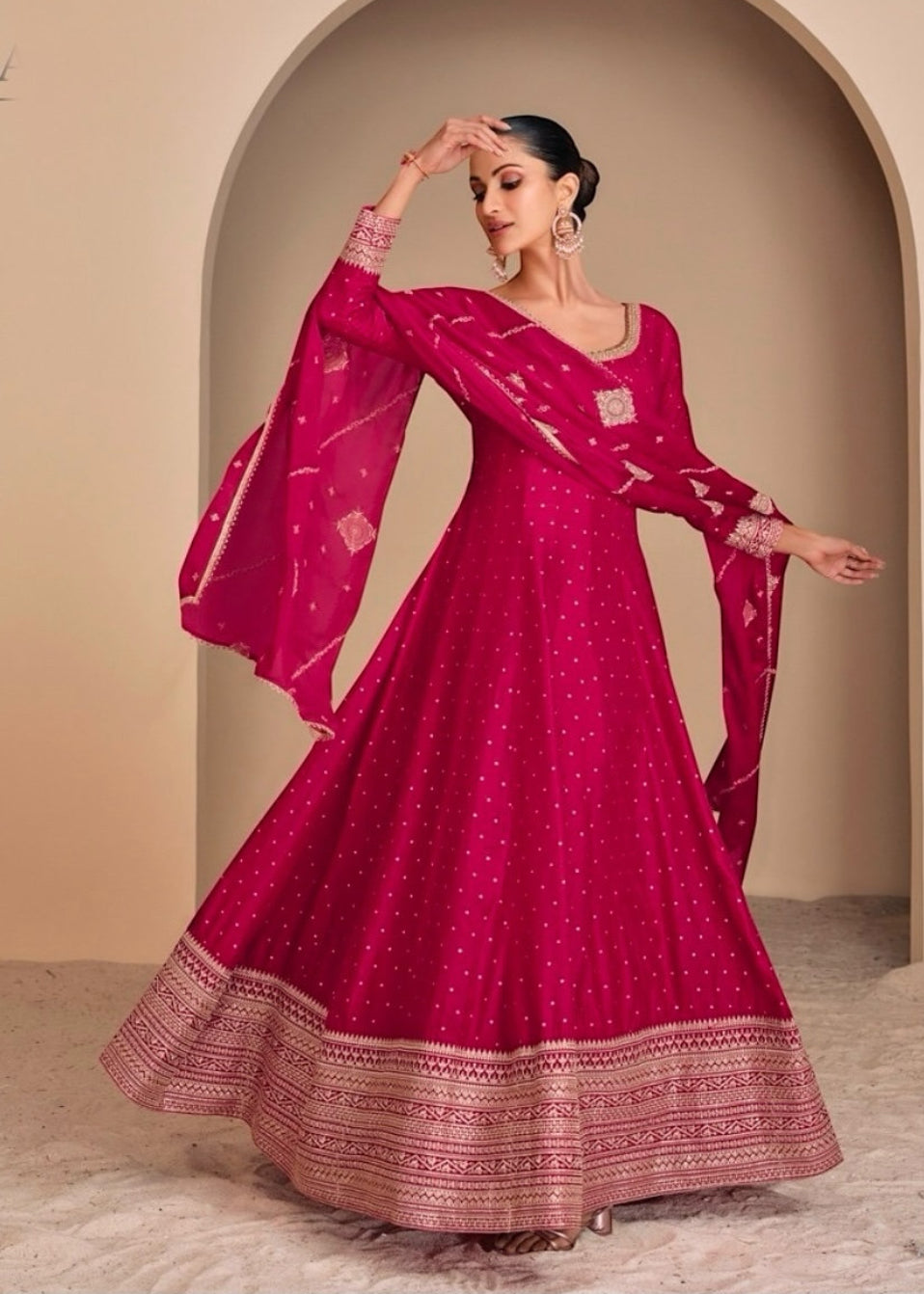 Leela: Long Anarkali dress
