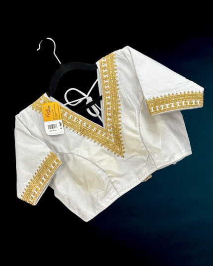 Silk blouse : back hook blouse - Kurti Connection USA