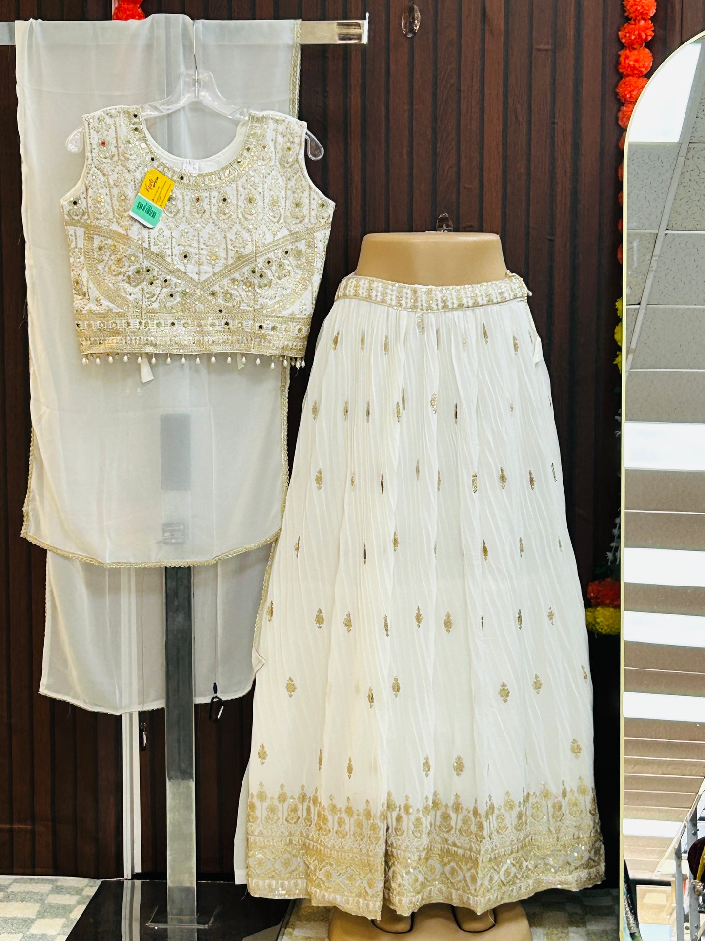 Off white lehenga Choli set