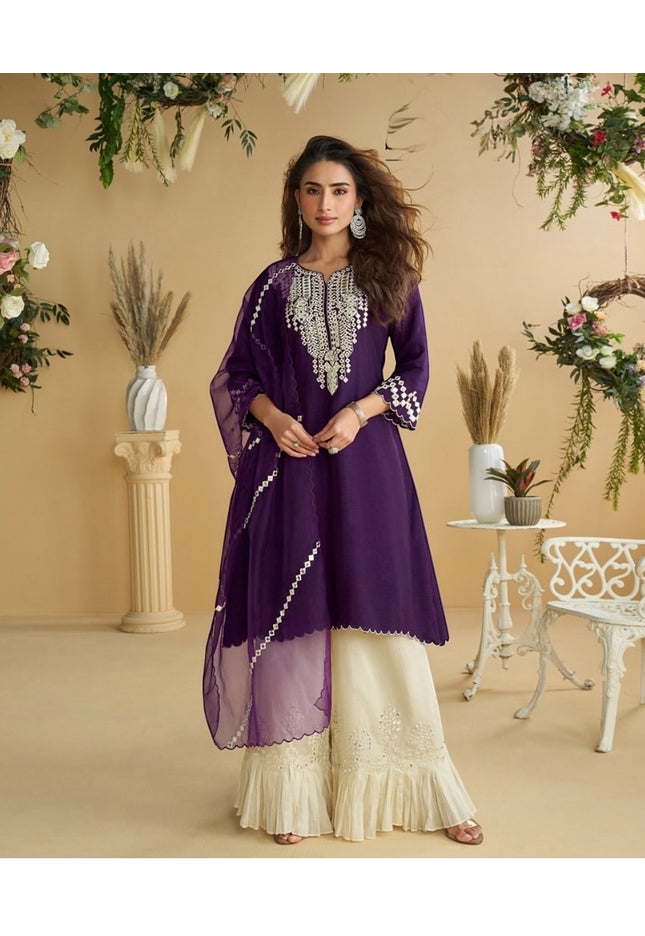 Party wear sharara suit