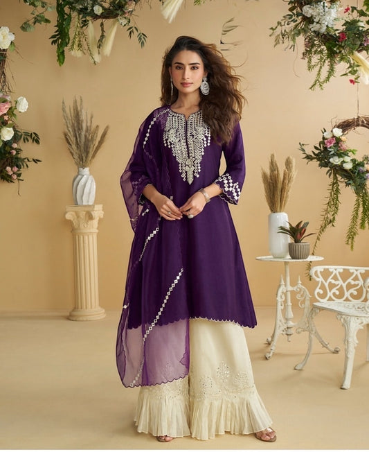 Party wear sharara suit