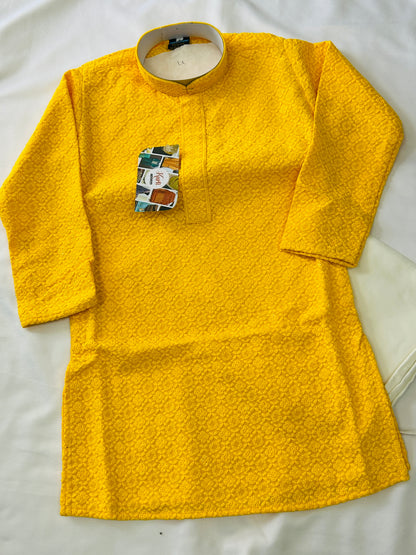 Yellow : Kids kurta pajama set