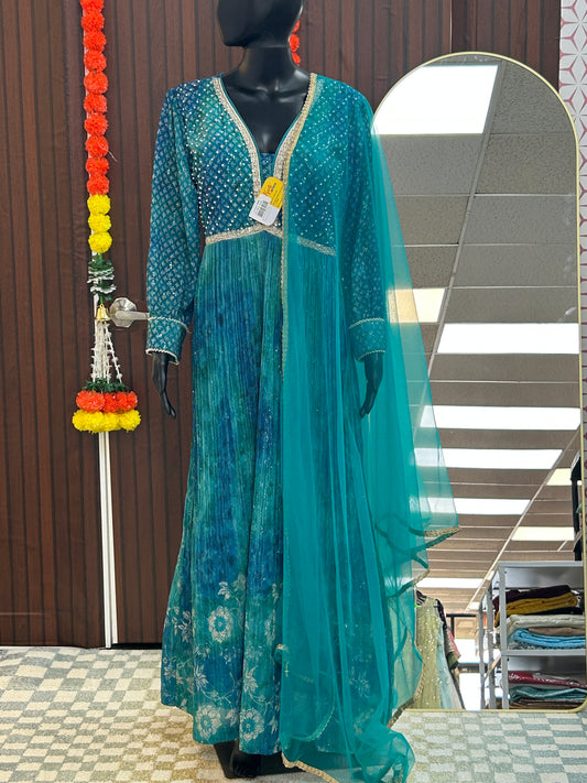 Georgette long kurti