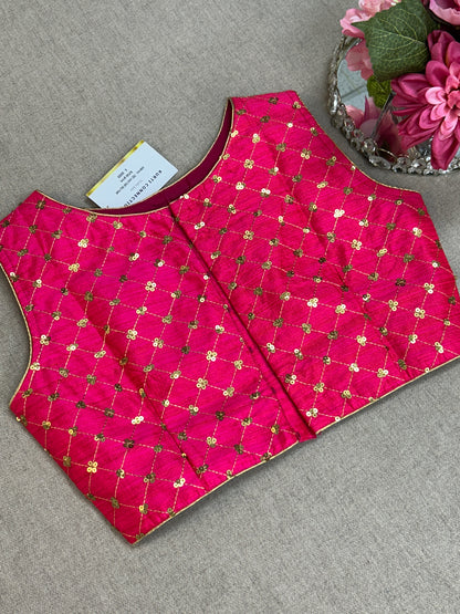 Dark pink blouse