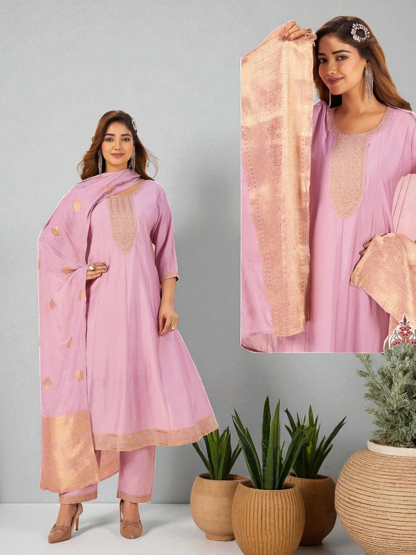Plus size Kurti set