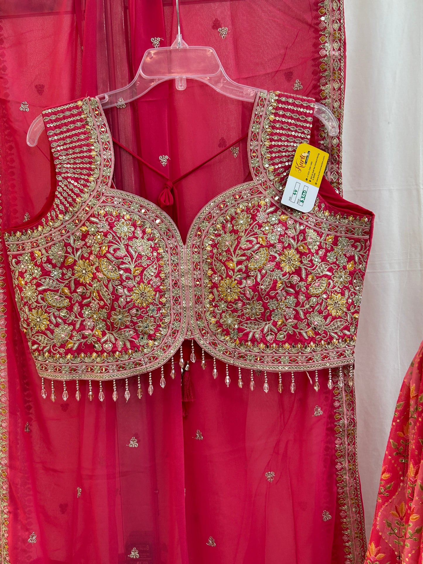 Chiffon lehenga Choli set