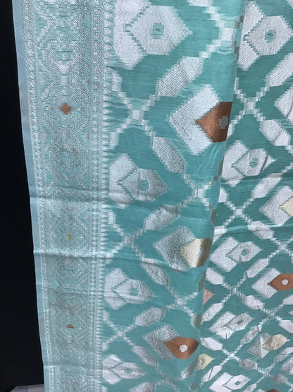 Linen cotton saree