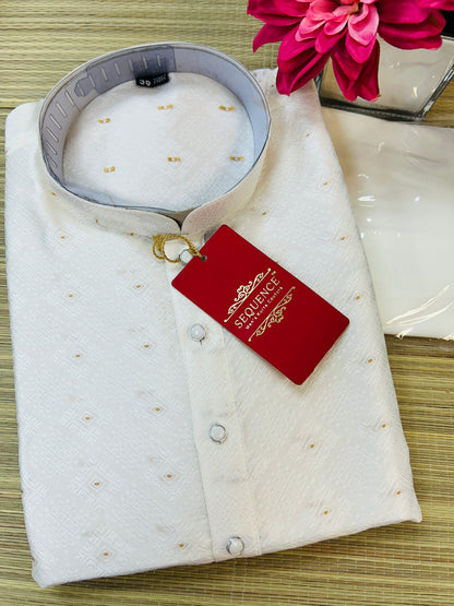 Off white kurta set