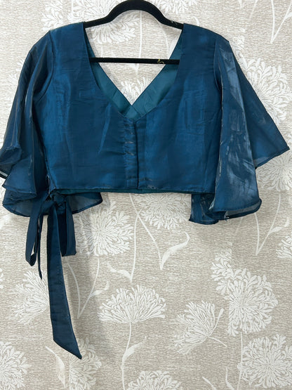 Butterfly sleeves blouse