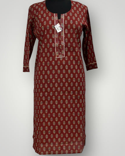 Jaipur cotton Kurti | plus size Kurti - Kurti Connection USA