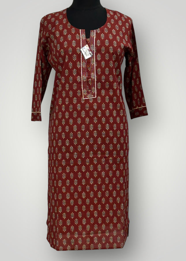 Jaipur cotton Kurti | plus size Kurti - Kurti Connection USA