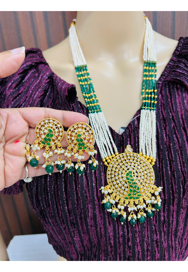 AD pendant set / necklace set - Kurti Connection USA