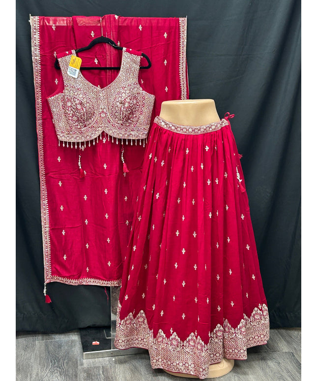 Dark pink lehenga Choli set