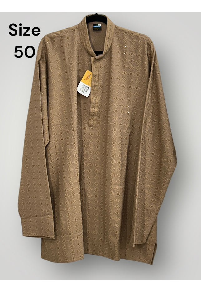 Chikankari Kurta for men | Short kurta - Kurti Connection USA