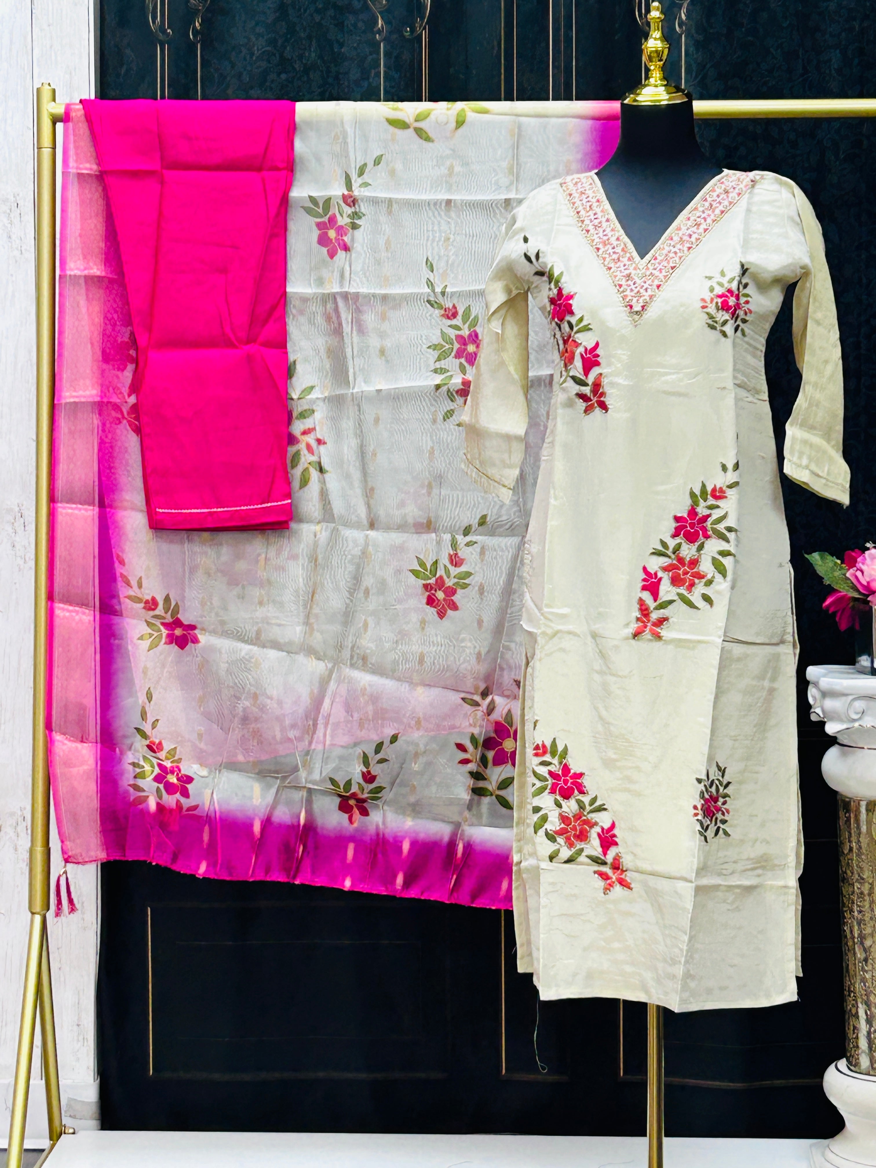 Tissue silk salwar suit