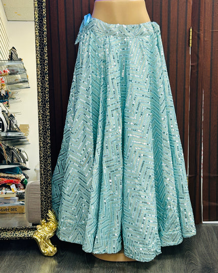 Sequin lehenga Skirt - Kurti Connection USA