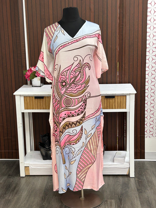 Printed kaftan dress : nighty