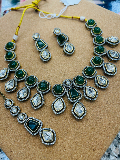 Moissanite necklace set